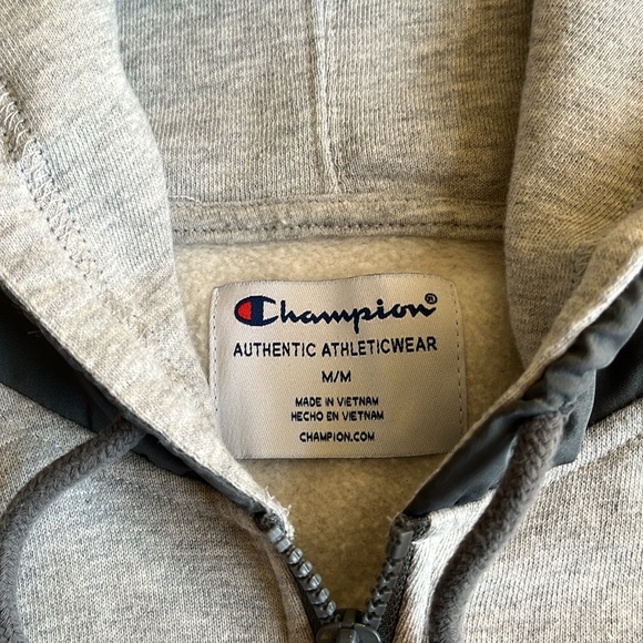 Men’s Grey Champion Half-Zip; Size: M - Picture 3 of 9